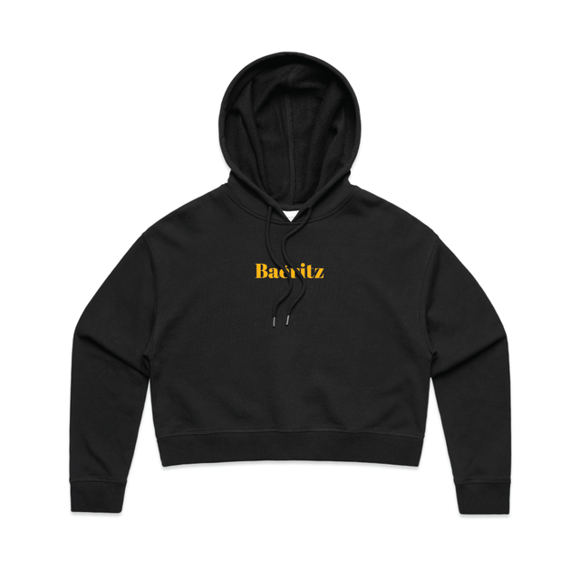 Les Cavaliers Crop Hoodie - Centre Design