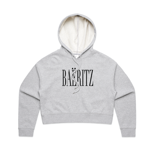 Les Cavaliers Crop Hoodie - Stretched Design