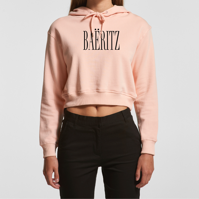 Les Cavaliers Crop Hoodie - Stretched Design